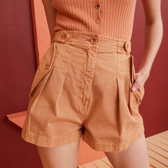 Ulla Johnson Riley Short in Terracotta Size 10 NWT - Picture 1 of 5